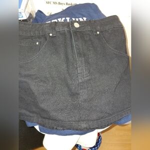 Stylish Black Denim Skirt for Kids